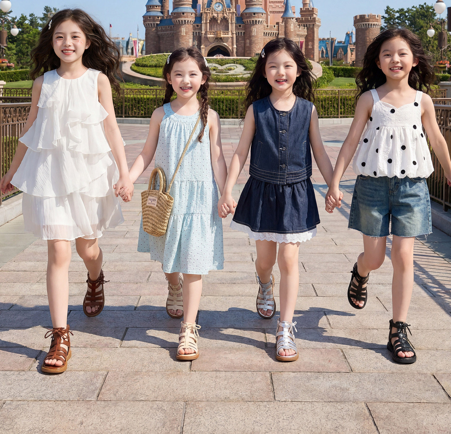 女童凉鞋儿童罗马鞋2026新款中大童软底女孩夏季童鞋女宝夏款鞋子 — 13