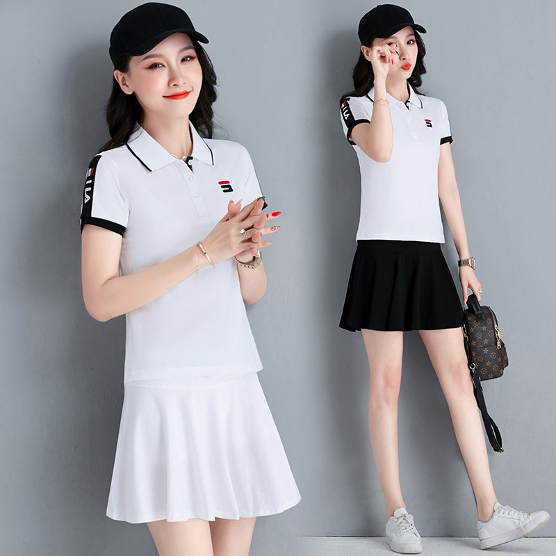 2020 Summer Sports Dress Lady Fashion Trends Casual Tennis Dresses Badminton Skirts Running Suit Thin pieces Two sets