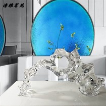 Imported transparent resin crafts sculpture Hotel Villa porch creative ornaments home accessories