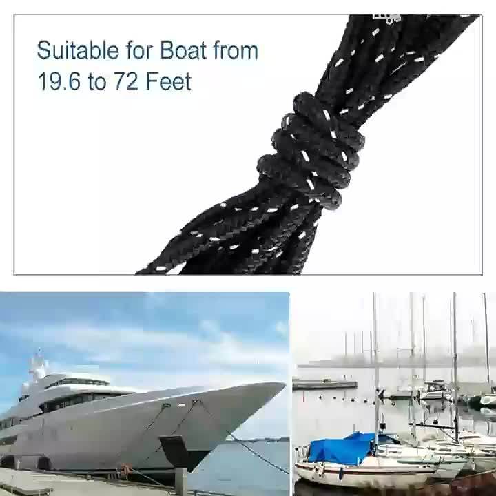 12mm Nylon Double Braided Anchor Line Rope Double Braided Rope 5mm