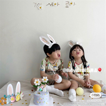  Rabbit ears Hair band Hair band Party decoration Decoration Birthday headdress Prom photo props Mask Cute hat