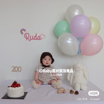  100 days 100 days Baby greets newborns babyshower male treasure Female treasure party decoration balloon