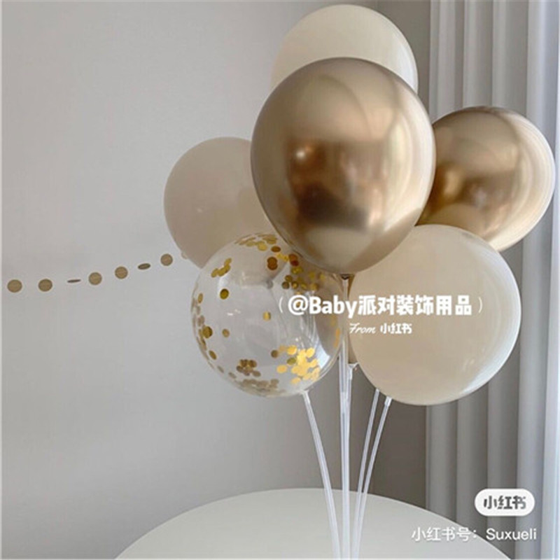 Birthday decorated balloon table floating base pole floating stent wedding room marriage column road full of month