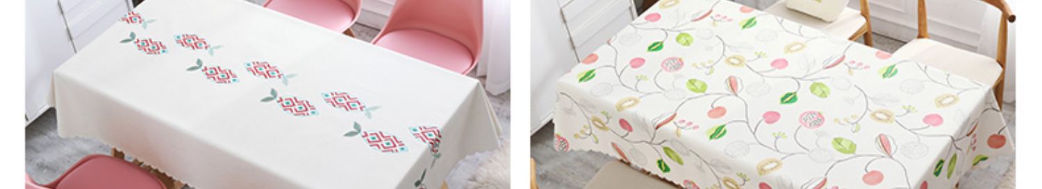Khăn trải bàn mới không thấm nước thấm dầu bàn cà phê vải dùng một lần vải Bắc Âu gió PVC in khăn trải bàn hình chữ nhật mat - Khăn trải bàn khăn trải bàn vải bố