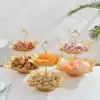 Multi-layer fruit basket creative living room fashion three-layer fruit plate Chinese household plastic fruit plate Acrylic candy plate