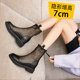 Martin boots summer ບາງຕາຫນ່າງຂອງແມ່ຍິງ breathable 2024 ເກີບຫນັງແທ້ໃຫມ່ inner heightening boots women's mesh boots hollow