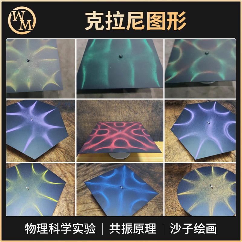 物理科学実験ショー [クラニーグラフィックス] 摩擦音共鳴砂絵ショー教育補助教材舞台商業パフォーマンス