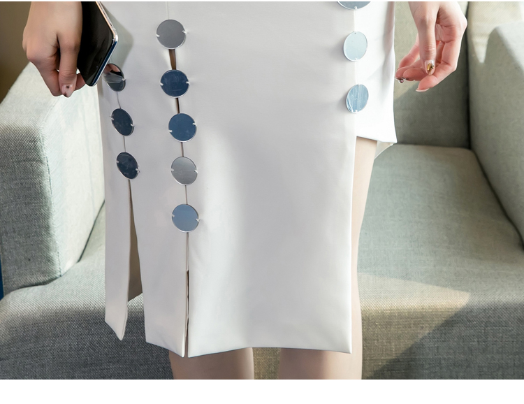 VK旗艦店 韓國夜店風斜肩禮服單肩性感包臀無袖洋裝