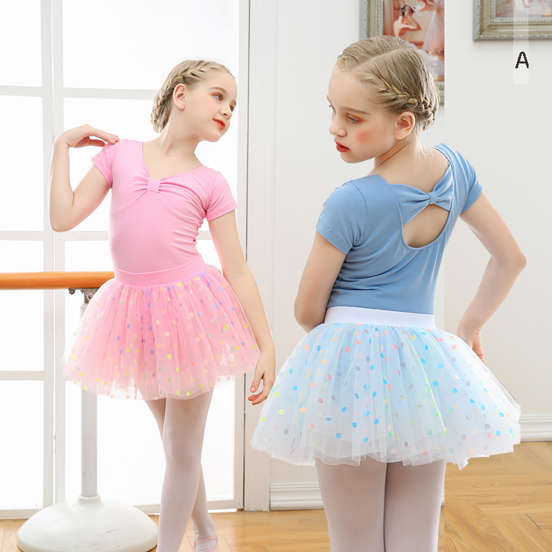 Dance dress children in spring cotton pink cotton cotton pink cotton costume in kindergarten in China dance ballet