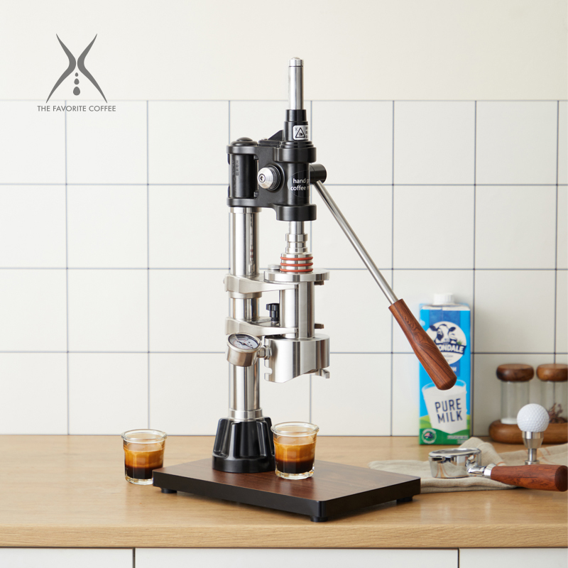 Yuan'An Manual Coffee Maker, Manual Espresso Machine, Commercial and Home Use Outdoor Extraction Pressure-Adjustable Lever Coffee Maker