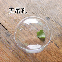 Non-porous acrylic hollow ball without hanging holes plastic ball transparent ball cake decoration gift gift can open and close round ball