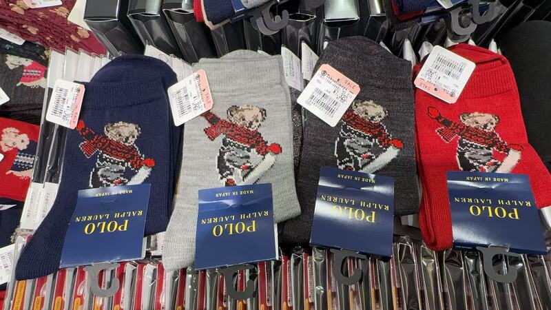 In Stock Japan Polo Paul Autumn and Winter New Bear-Themed Ski Blend Socks Made in Japan