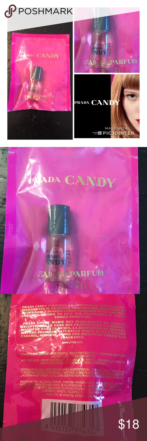美國現貨prada Candy 小香水3ml