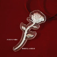 Одиночная серебряная роза