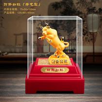 Suede Sand Golden Bull Year Shagin Gold Pendulum Pieces Financial Trend Such As Rainbow Bull Gas Rush Day Booking 4S Shop Insurance Company Gift