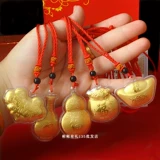 Защитный амулет, слиток, подвеска, ожерелье, креативная цепочка, 2023, год кролика, креативный подарок