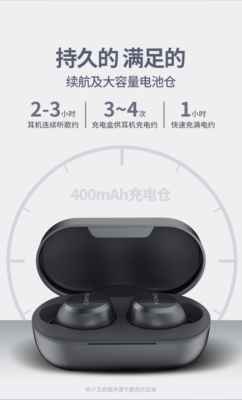 酷我音乐 kupods 真无线立体声蓝牙耳机 取出即连 图7