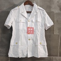 Pick Up Drain Stock 87 White System Short Sleeve Shirt Male Loose Casual Bronzed and Breathable Pure Color Slim Fit Summer