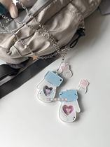 Asahi and Fantasy Warm Memory double-sided non-attributed one-inch ID photo acrylic keychain