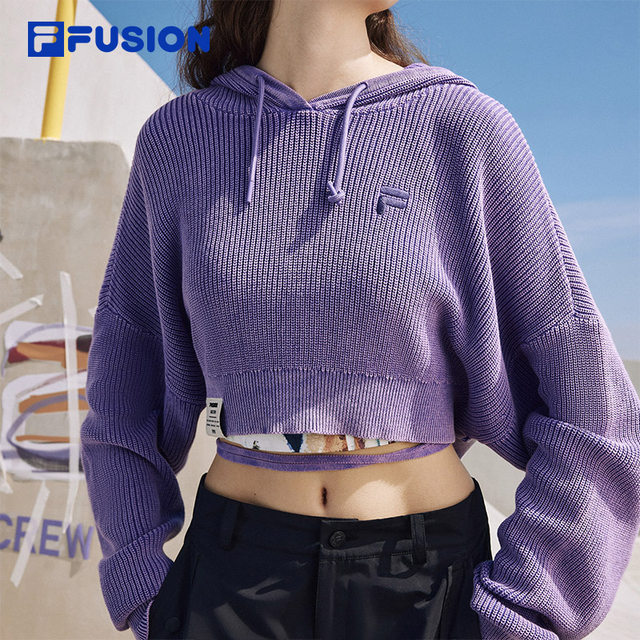 ແບບດຽວກັນຂອງ Ouyang Nana FILAFUSION ຍີ່ຫໍ້ trendy sweater knitted sweater ຂອງແມ່ຍິງສອງຊຸດ 2024 ພາກຮຽນ spring sweater ໃຫມ່