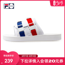 FILA FUSION FILA tide brand mens and womens slippers spring and summer new fashion trend neutral style casual one-word slippers