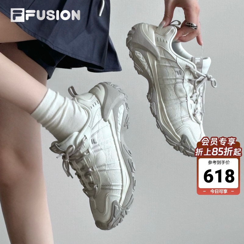 Fila Mountains Shoes 2丨Fila Fusion Hiking Shoes Women's Shoes Dad Shoes Mountaineering Shoes Sports Casual Shoes Men's Shoes
