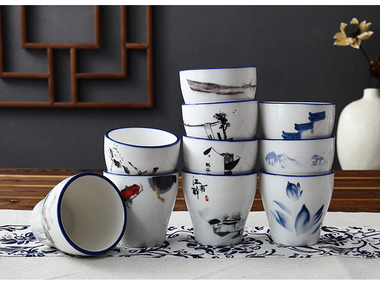 Hotel Hotel ceramic tableware to four Chinese high - end restaurant chain custom LOGO printing tableware suit