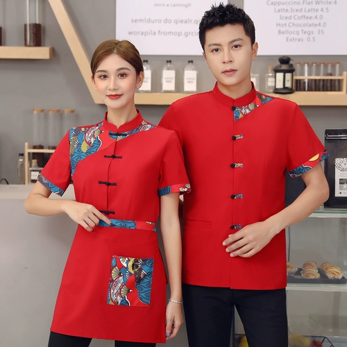 Модный летний лонгслив для работы, китайский стиль, короткий рукав, делается под заказ