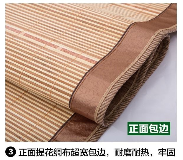 Giường đôi mùa hè giường ngủ bằng tre tre phổ biến thân thiện với da Giường đơn mát mẻ mà không cần băng mở rộng mùa hè chiếu trúc cao cấp