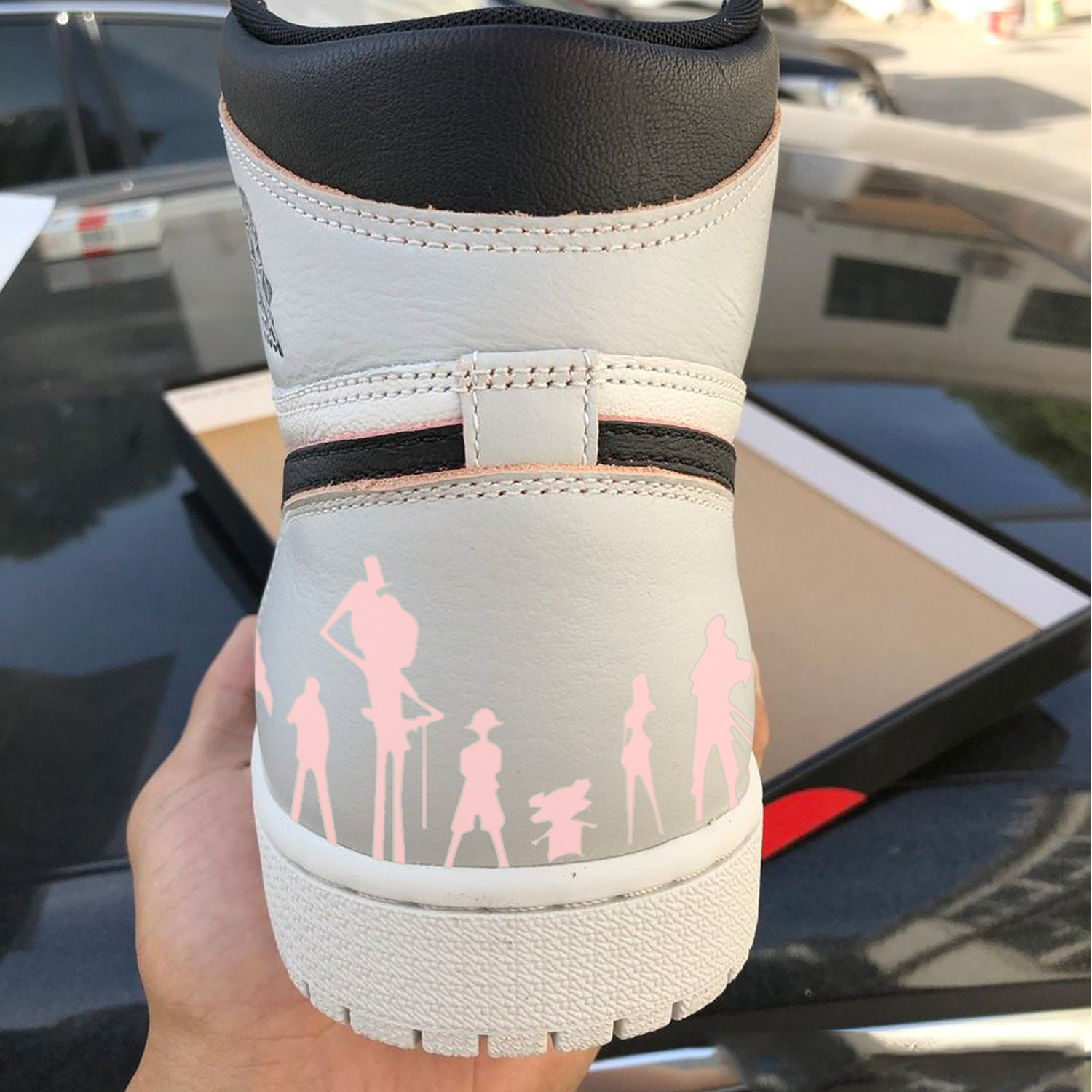 Sneakers custom diy tool scraping and scraped pattern sticker diy stencil accessories spray-painted shaded paper guest-made sneakers