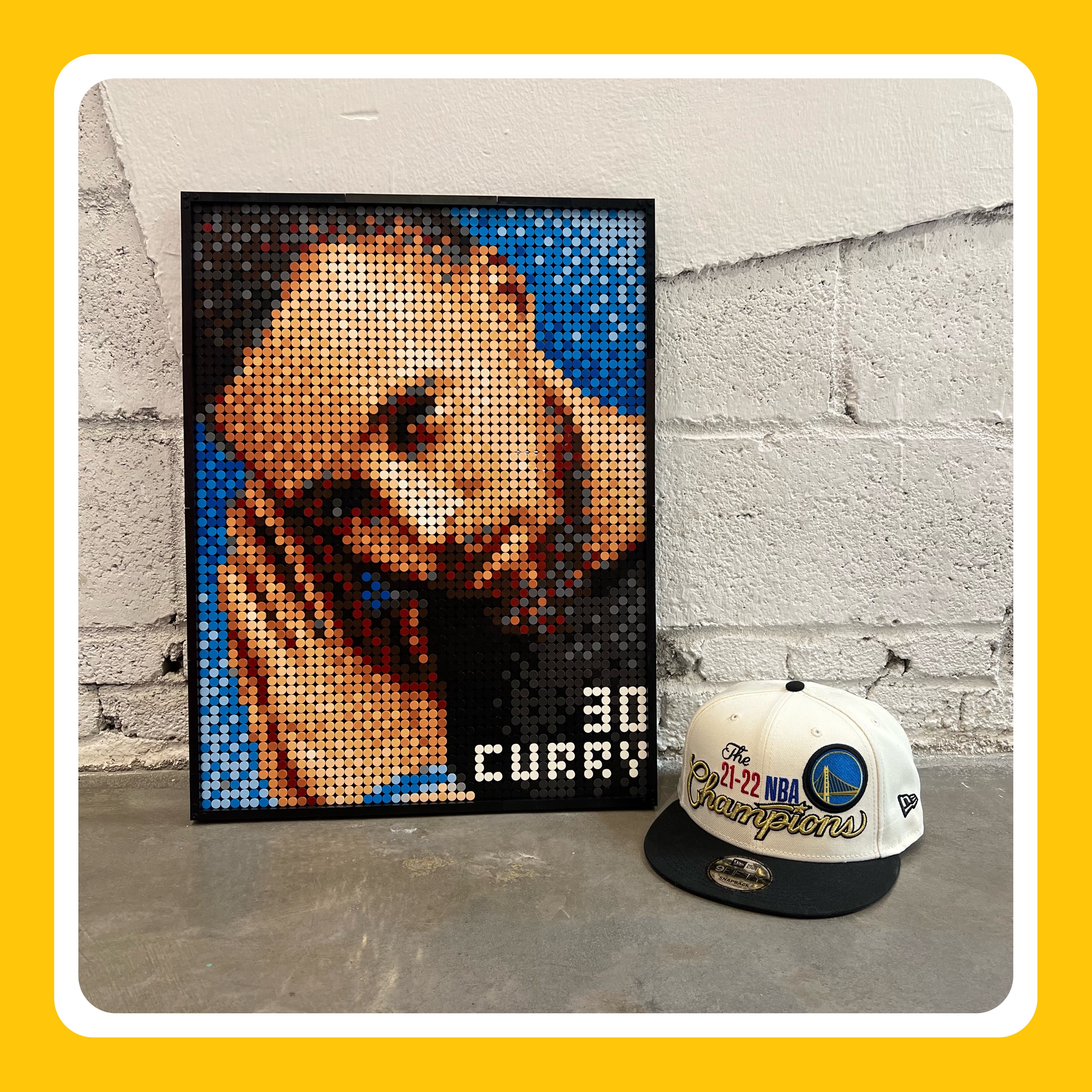 Original Curry Night Small Particle Buckle Pixel Pixel Painting Mosaic Puzzle Fans Gift