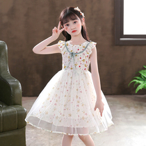 Girl dress summer dress 2021 new childrens skirt summer foreign baby vest princess dress cotton childrens clothing