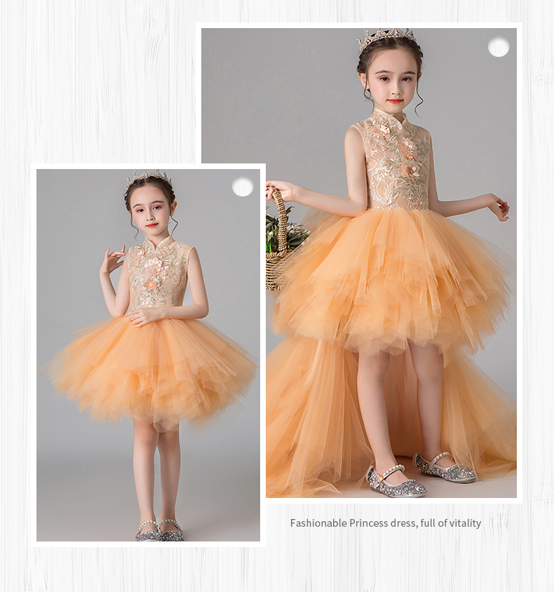 Trang phục trẻ em công chúa đầm hoa cô gái chủ tiệc cưới catwalk dạ hội 2019 trang phục piano mới - Váy trẻ em bexinhshop shop