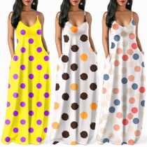 Bohemian halter dress for women parties on the floor beach dress