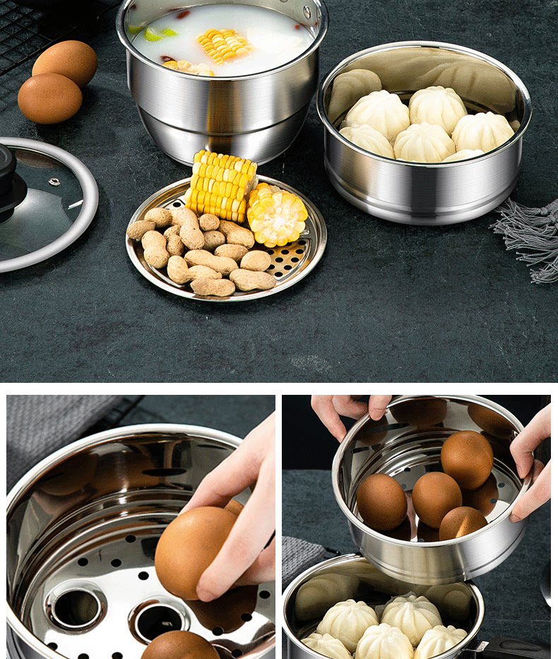 Фритюрница [特别优惠]304不锈钢煎锅家用天妇罗小煎锅，带过滤电磁炉迷你燃气