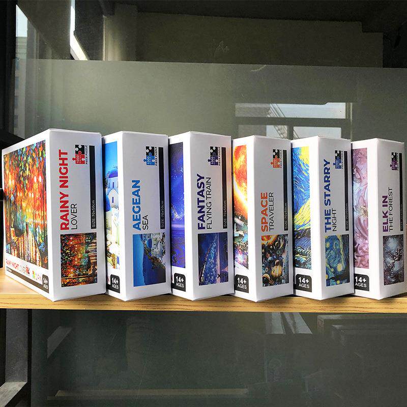 Puzzle Adult Children Paper Toys 1000 Pieces Cross-border Foreign Trade Exploits Wholesale Color Box Gift manufacturer