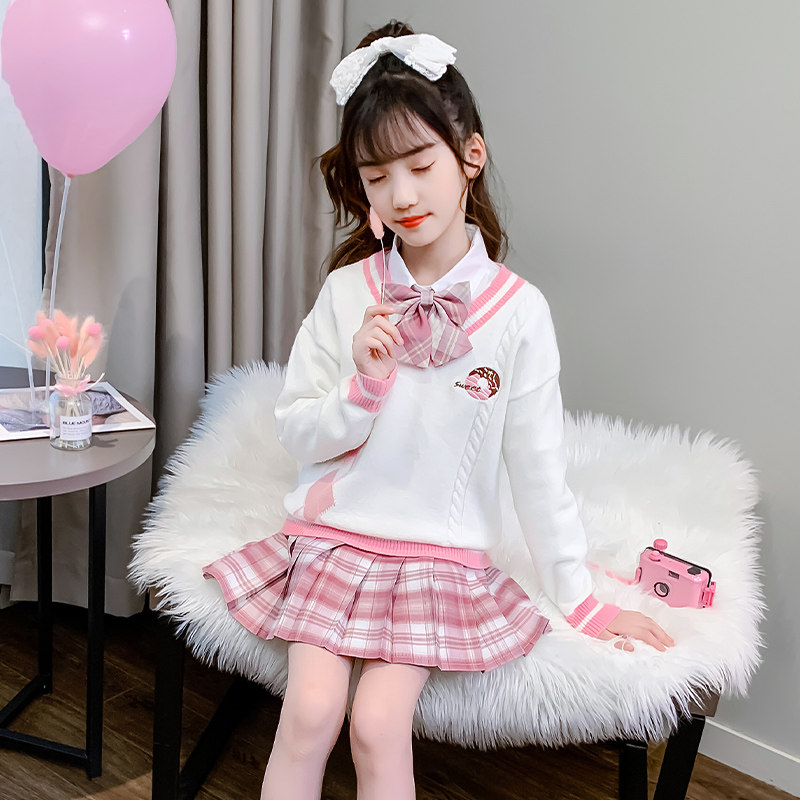 Girls JK Uniform Suite Fall Day Young Girls Full College 10 cute 12 students 15 three pieces
