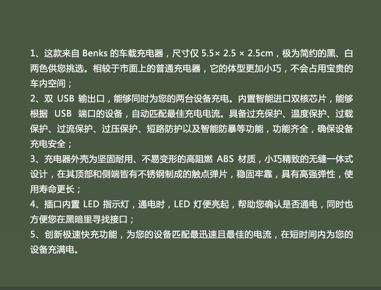 chargeur BENKS 3A - Ref 1301751 Image 6