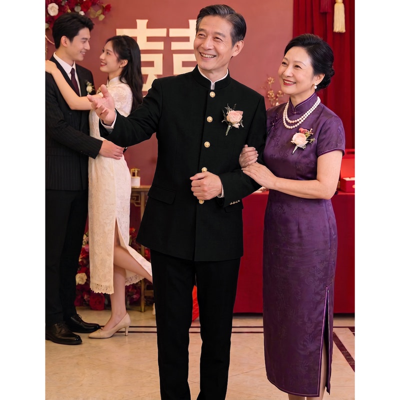 Zhongshan Suit for Elderly Men, Republic of China Style Men's Wedding Suit, Father's Suit, Chinese Banquet Host Suit, Groom's Suit, Wedding Banquet Suit Zhongshan Suit for Elderly Men, Republic of China Style Men's Wedding Suit, Father's Suit, Chinese Banquet Host Suit, Groom's Suit, Wedding Banquet Suit