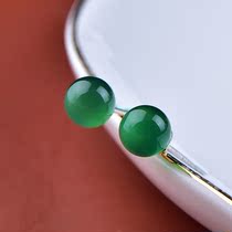 Zhengya jewelry new pink welfare chalcedony earrings