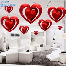 New Years Eve Valentines Day decorations Cubism Love Hanging shop Hanging Decoration Atmosphere Scene arrangement storefront Shop shop windows Genesis