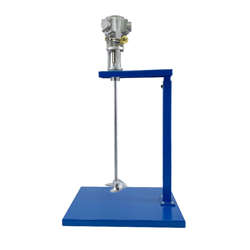 Platform-style 5-gallon explosion-proof lifting pneumatic mixer stainless steel paint stirrer handheld dispersion machine