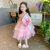 Летняя одежда, платье, летний наряд маленькой принцессы, летняя детская юбка на девочку, городской стиль, детская одежда