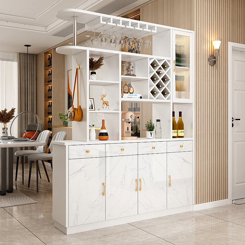 Wine Cabinet Modern Minimalist Partition Cabinet Living-room Genguan Cabinet Shoes Cabinet Integrated Into Door Screen Room Hall Cabinet Solid Wood Locker-Taobao