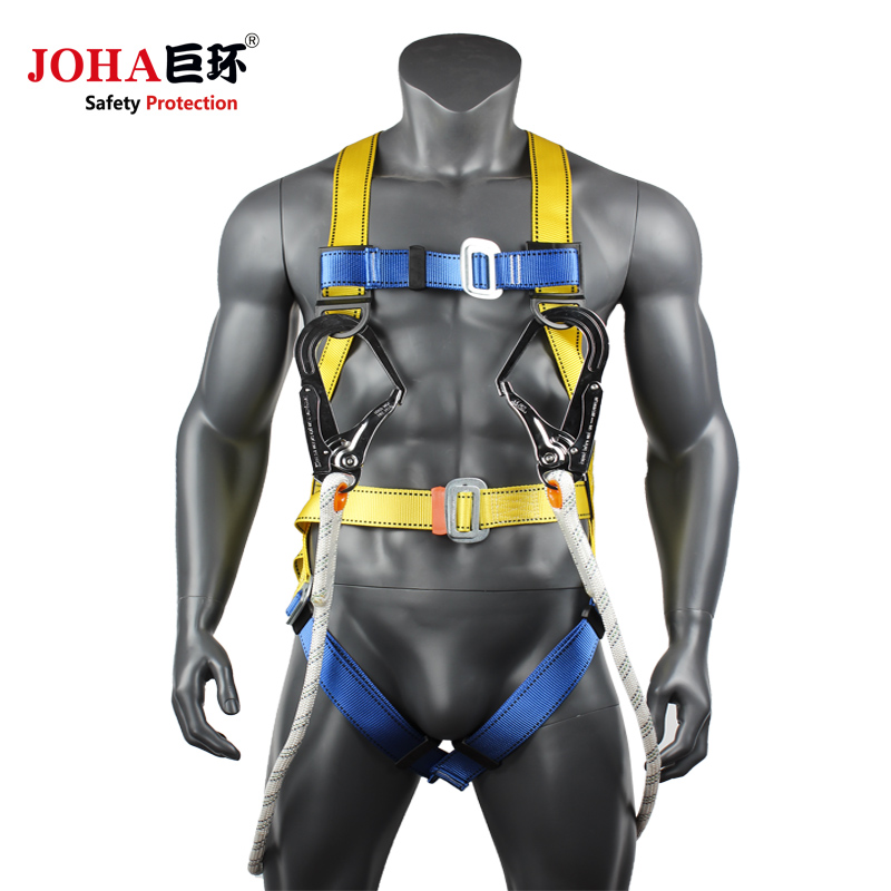 Double hook fall prevention Aerial work safety belt Five-point full body outdoor wind power special electrician national standard safety rope