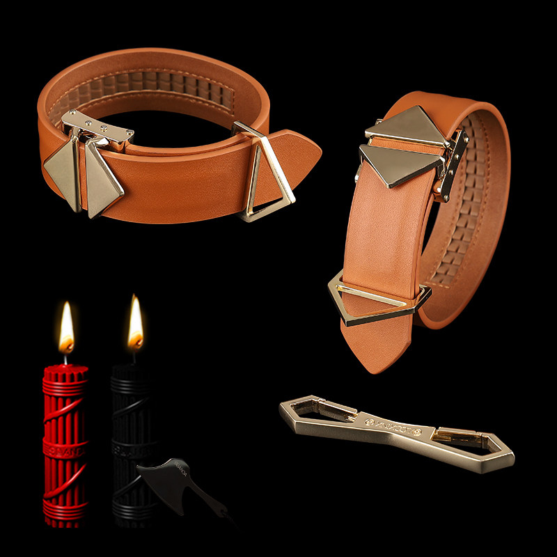 locklink cable trace sm bondage bundle set handcuffs anklet sp training collar torture tool leather sex props