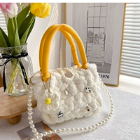 Желтый портативный набор материалов, цепь из жемчуга