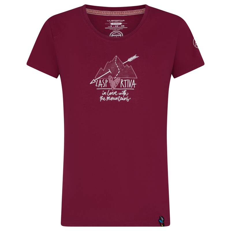 La Sportiva Alakay Women's European Organic Cotton T-Shirt Vest for Rock Climbing, Outdoor Mountaineering and Hiking O02