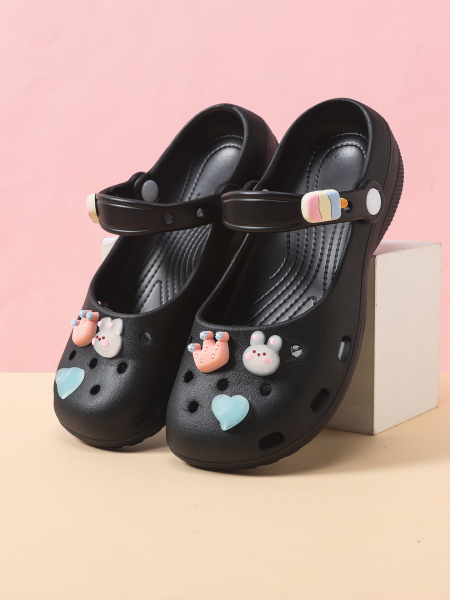Children's Croc Shoes Girls' Slippers Summer New Style Girls' Non-Slip Soft Sole Lightweight Dance Shoes Mary Jane Sandals — 4