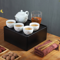 Travel Gongfu tea with small suit Home Jane about tea tea Tea Cup Outdoor Tea Tray Portable Tea Set